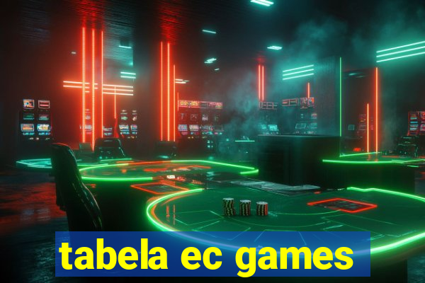 tabela ec games